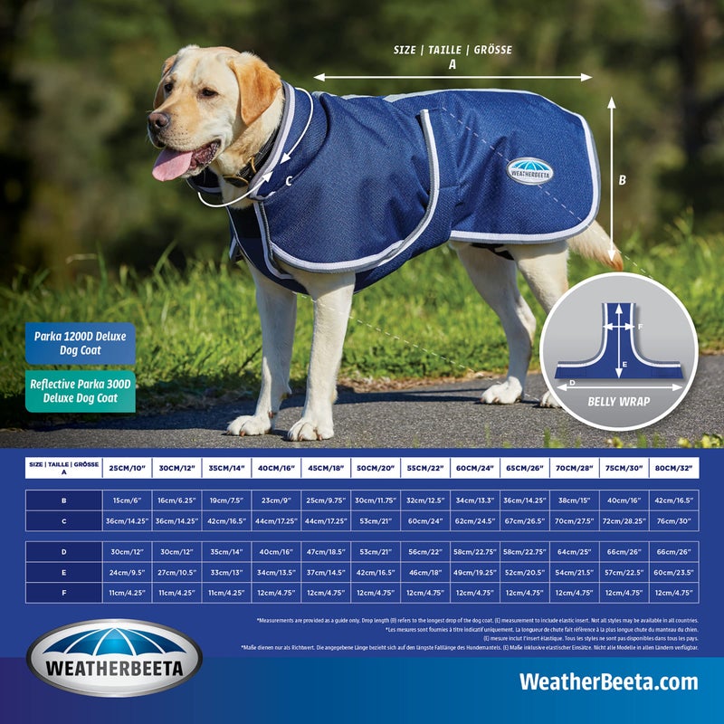 WeatherBeeta ComFiTec Reflective Parka 300D Deluxe Dog Coat, Orange, 26" - Image 5